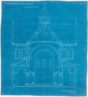 Dekanatskirche, Clerf (Clervaux): Querschnitt 1:50