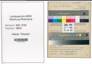 Entnazifizierung Theodor Heeck , geb. 22.03.1920 (Steiger)