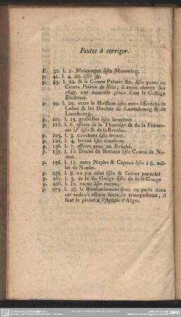 Fautes à corriger