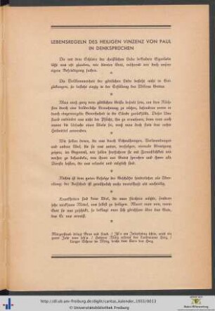 Lebensregeln.