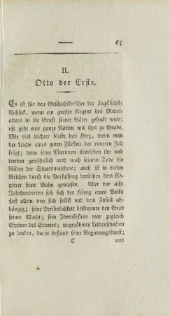 II. Otto der Erste.