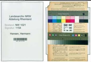 Entnazifizierung Hermann Hansen , geb. 03.06.1908 (Webmeister)