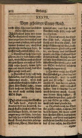 XXXVII. Vom geheimen Creutz-Reich