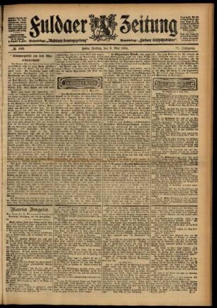 Ausgabe vom Freitag, den 06. Mai 1904.