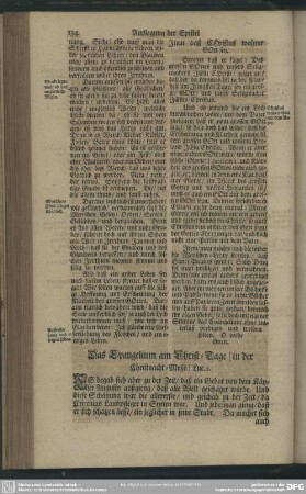 Das Evangelium am Christ-Tage [in der Christnacht-Messe] Luc. 2.