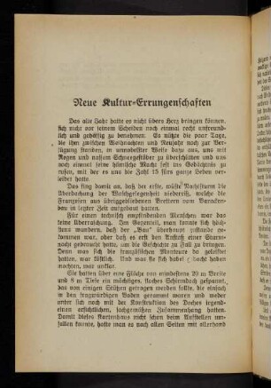 66 Neue Kultur-Errungenschaften