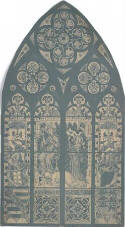 Schmidt, Heinrich von; Oppenheim; Katharinenkirche, Restaurierung - Kirchenfenster (Ansicht)
