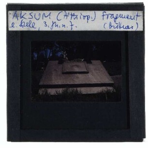 Aksum, unbekanntes Fragment