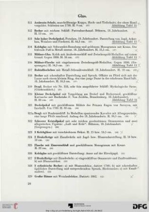 Glas (Nr. 311-329)