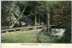 Deutsche Eisenbahntruppen. Feldbahnbrücke