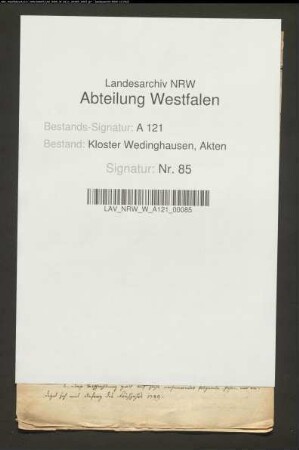 Verpachtung der Wiesengründe Heckebrink bei Stockum im Kirchspiel Körbecke.