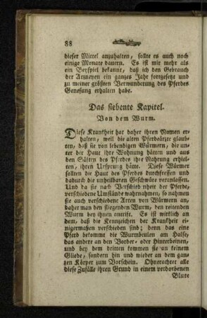 Das siebente Kapitel. Von dem Wurm.