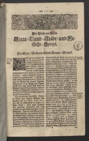 Der Chur-Pfaltz am Rhein Staats-Spiegel.