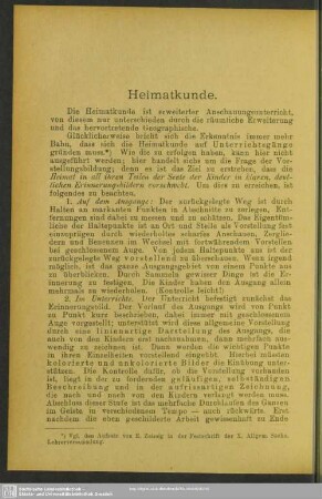 Heimatkunde