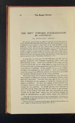 The Drift Towards State-Socialism in Australia.