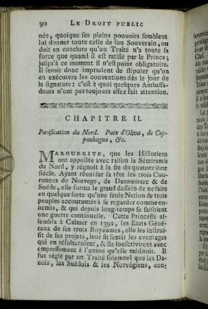 Chapitre II. Pacification du Nord. Paix d'Oliva, de Coppenhague, &c.