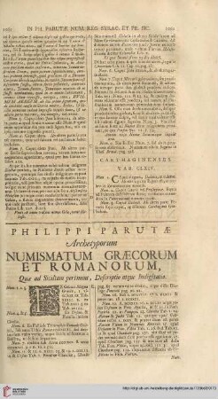 Philippi Parutae Archetyporum numismatum Graecorum et Romanorum […]
