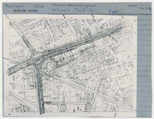 Hauptverkehrsstraßenplanung im Bereich des Oranienburger Tores. Berlin, Mitte, Friedrichstraße/Chausseestraße/Wilhelm-Pieck-Straße (vor 1951 Elsasser Straße, seit 1994 Torstraße)