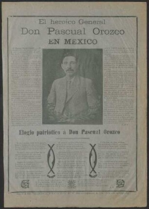Elogio patriótico á Don Pascual Orozco