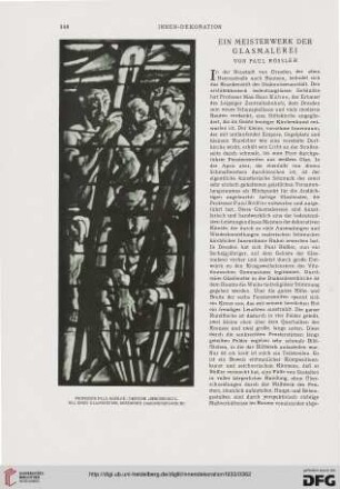 Ein Meisterwerk der Glasmalerei von Paul Rössler