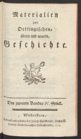 Des zweeten Bandes IV. Stück