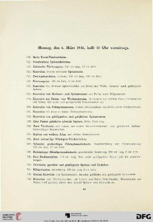 Montag, den 6. März 1916, halb 10 Uhr vormittags (Nr. 721-900)