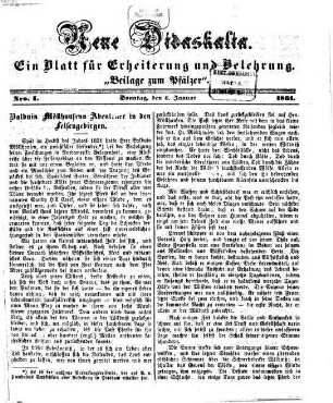 Neue Didaskalia : Unterhaltungsblatt. 1861