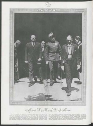 Alfonso XIII y Marcelo T. de Alvear