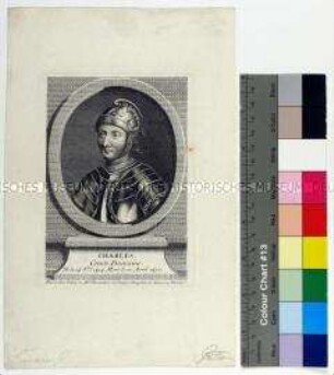 Portät des Karl IV. Graf von Maine
