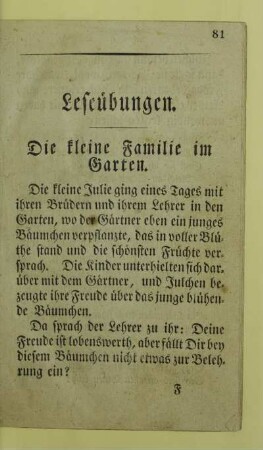 Leseübungen