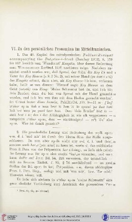 VI. Zu den persönlichen Pronomina im MittelIranischen