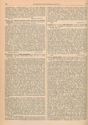 611-612 [Rezension] Bornkamm, Heinrich, Philipp Melanchthon