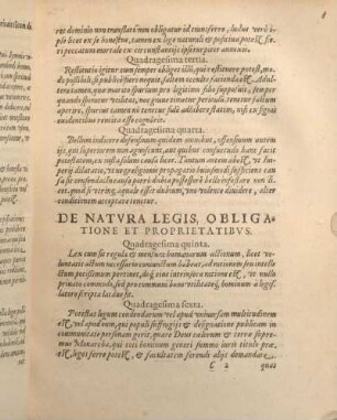 De Natvra Legis, Obligatione Et Proprietatibvs.
