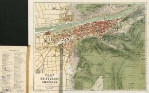 Plan der Stadt Heidelberg und Umgebung