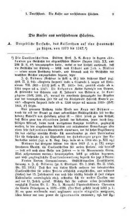 A. Vergebliche Versuche, das Kaiserthum auf eine Hausmacht zu stützen, von 1273 bis 1347