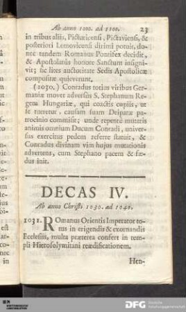 Decas IV.