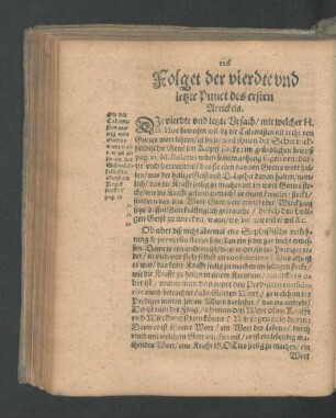 Folget der vierdte und letzte Punct des ersten Artickels.