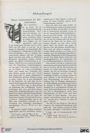 Wiener Grubenschmelz des XIV. Jahrhunderts