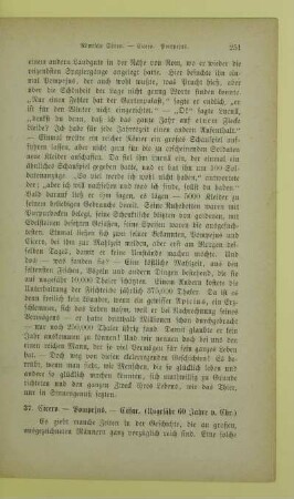 37. Cicero. - Pompejus. - Cäsar. (Ungefähr 60 Jahre v. Chr.)