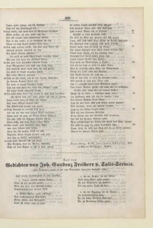 Gedichten von Joh. Gaudenz Freiherr v. Salis-Seewis