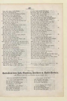 Gedichten von Joh. Gaudenz Freiherr v. Salis-Seewis