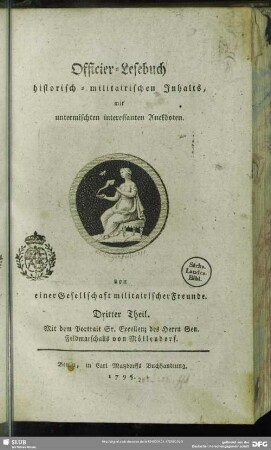3.1795: Officierlesebuch historisch-militairischen Inhalts : mit untermischten interessanten Anekdoten