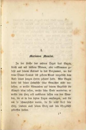 Prinz Eugen und seine Zeit : historischer Roman, 1,2. Prinz Eugen der kleine Abbé ; 2 : Die Auswanderung