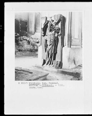 Wanddenkmal für Wolfram von Grumbach-Wolfskeel