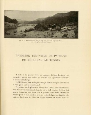 Première tentative de passage du Mé-Khong au Tonkin
