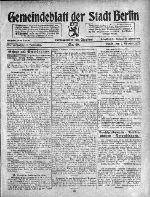 1923,40: Nr. 40, 7. Oktober 1923