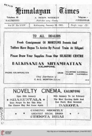 No. XXIV (28 January 1951)