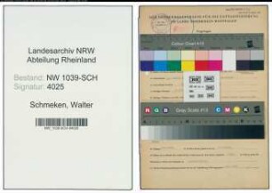 Entnazifizierung Walter Schmeken , geb. 15.04.1904 (Polizeisekretaer)