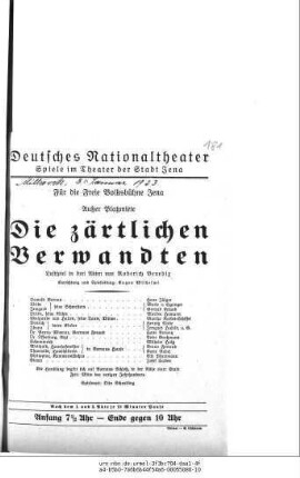Die zärtlichen Verwandten