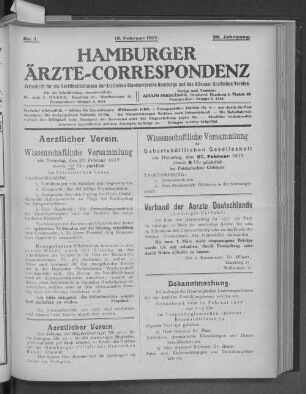 Aerztlicher Verein.
